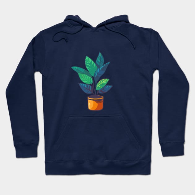 potted plant Hoodie by Rockave Design